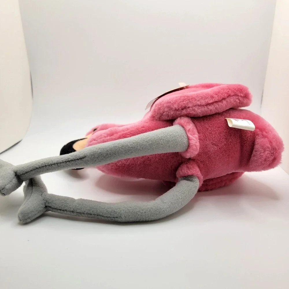 Vintage Flamingo Brand Flamingo Plush 11" Pink Stuffed Animal Long Legs - Picture 8 of 9